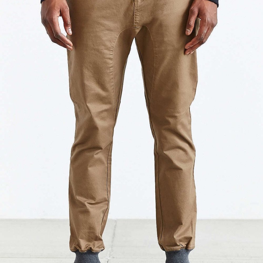 ZANEROBE Dynamo Chino Jogger Pant Khaki Grey Cuff Keith Feig Mercer Authentic